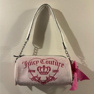 Juicy couture Girlie Royalty barrel bag pink bow
